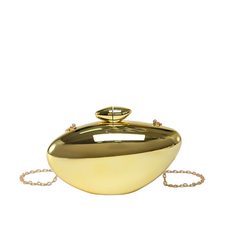 Oval Shell Goose Egg Acrylic Fashion Evening Bag Chain Shoulder Women&